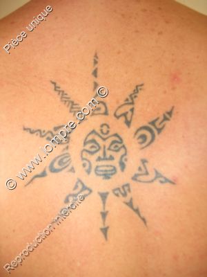tattoo d'un soleil